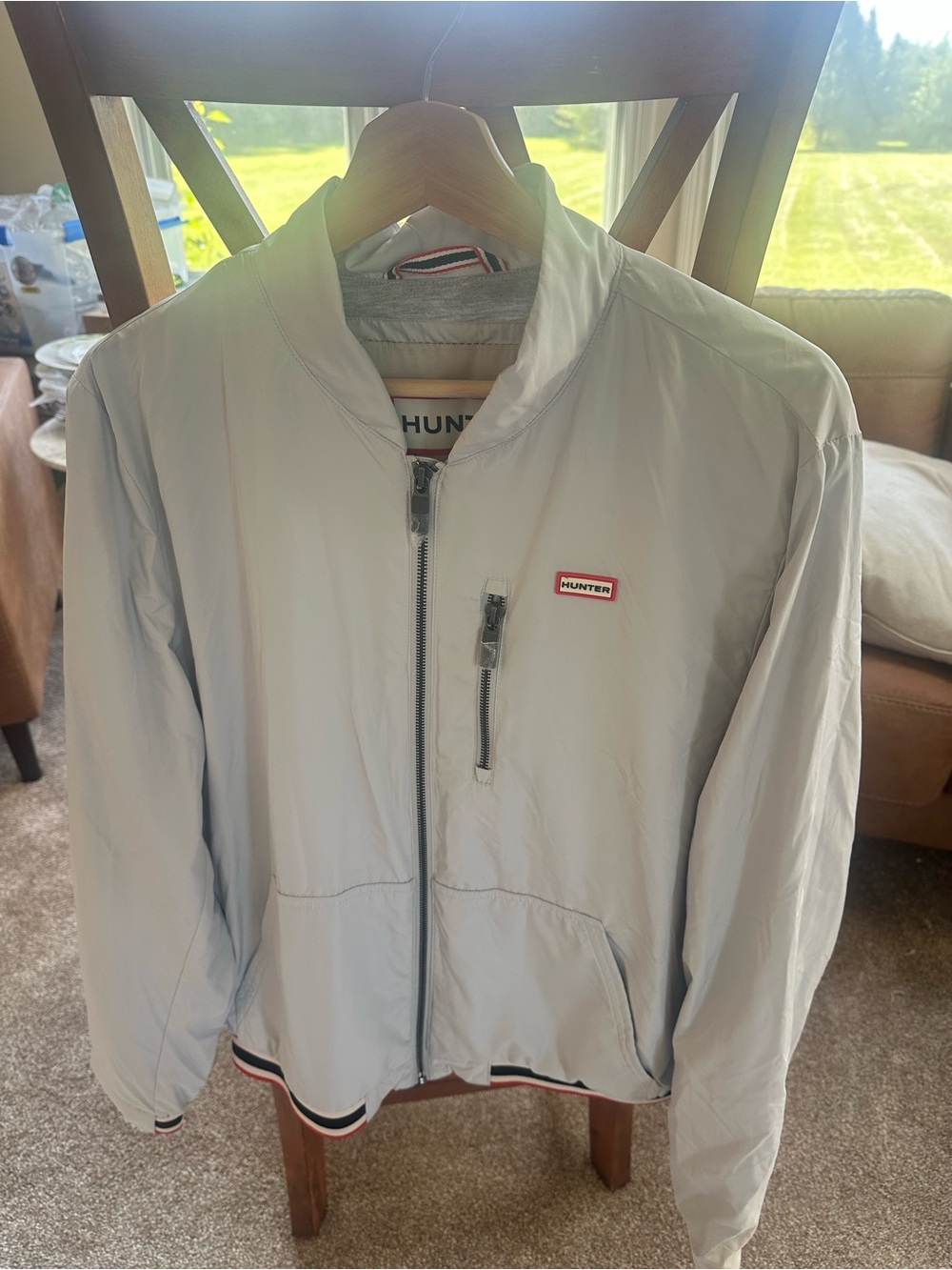 Hunter Light Gray Men's Bomber Jacket